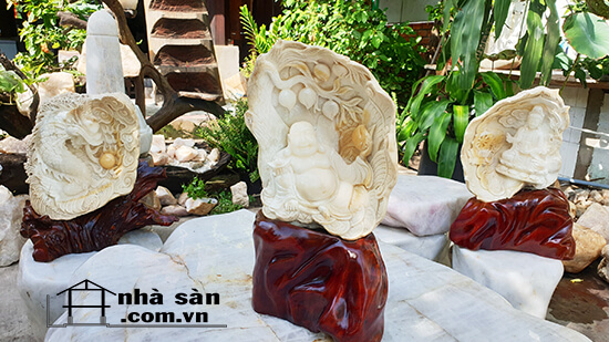 Vỏ Sò Tai Điêu Khắc Tượng Đức Phật Di Lặc Phong Thủy