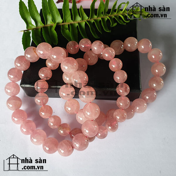 Vòng Tay Đá Thạch Anh Hồng Vòng Tay Đá Thạch Anh Hồng