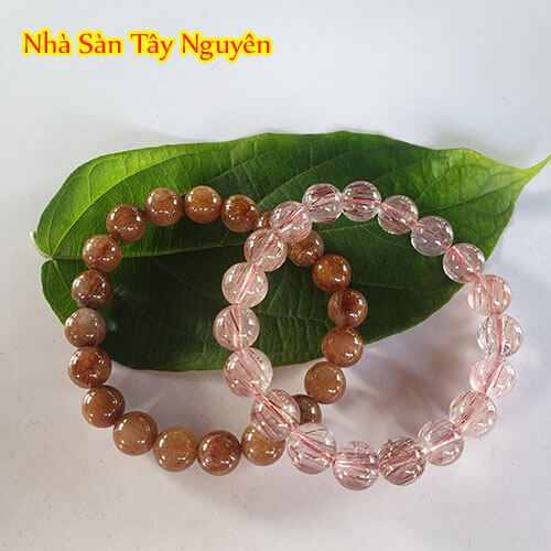 Vòng Tay Đá Thạch Anh Tóc Đỏ 10 Ly