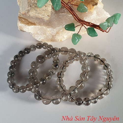 Vòng Tay Đá Thạch Anh Tóc Đen