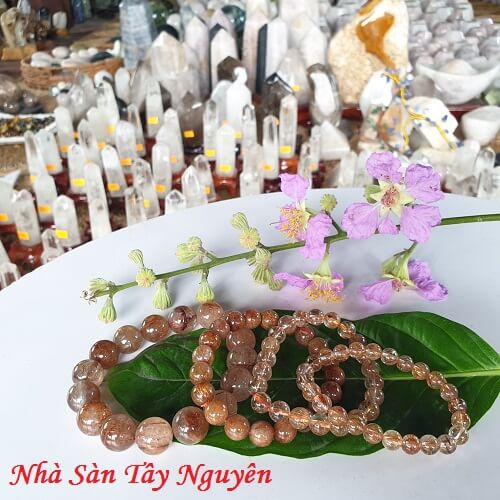 Feng Shui Red Hair Quartz Bracelets