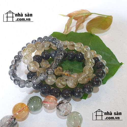 Vòng Tay Đá Thạch Anh Tự Nhiên Tóc Vòng Tay Đá Thạch Anh Tự Nhiên Tóc