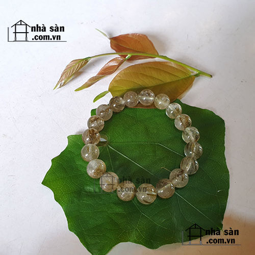 Vòng Tay Đá Thạch Anh Tóc Xanh Tự Nhiên Phong Thủy Vòng Tay Đá Thạch Anh Tóc Xanh Tự Nhiên Phong Thủy