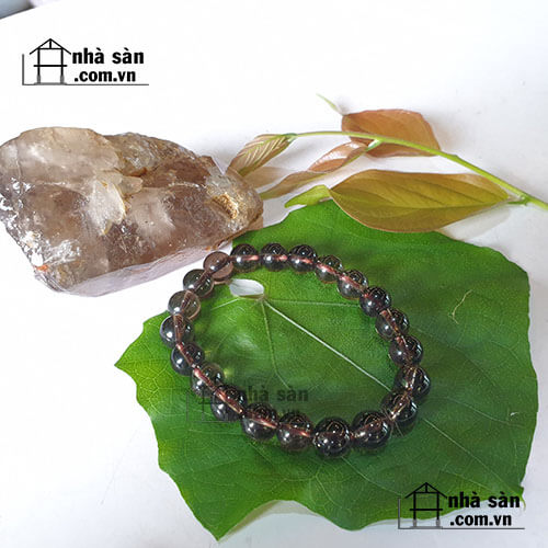 Vòng Tay Đá Thạch Anh Xám Khói Vòng Tay Đá Thạch Anh Xám Khói