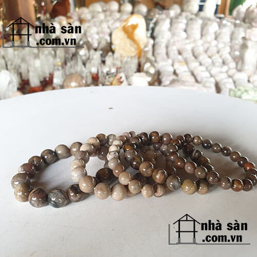 Vòng Tay Gỗ Hóa Thạch Nhỏ