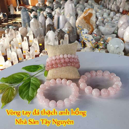 Vòng Tay Đá Thạch Anh Hồng Vòng Tay Đá Thạch Anh Hồng