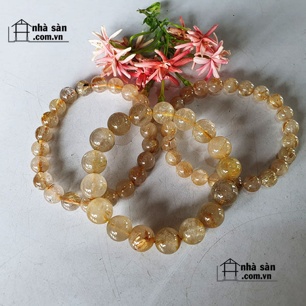 Vòng Tay Đá Thạch Anh Tóc Vàng Vòng Tay Đá Thạch Anh Tóc Vàng