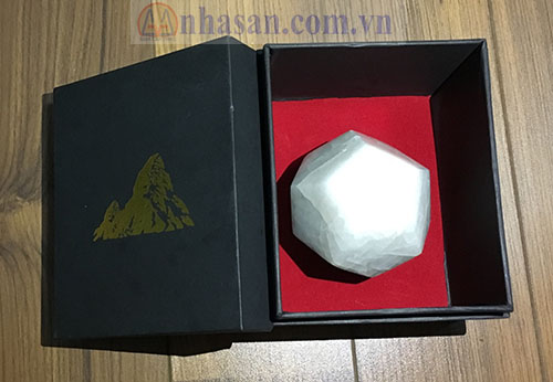 Cục chặn giấy đá thạch anh trắng