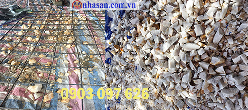 Đá thạch anh vụn thô rải nền xây dựng hcm