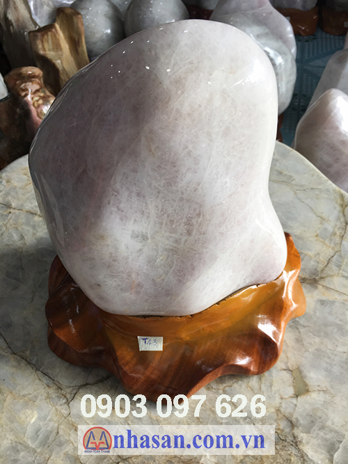 Trụ đá thạch anh trắng hồng-T43.2