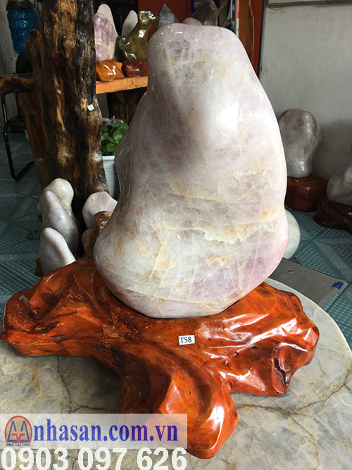 White quartz stone butt-T58.3