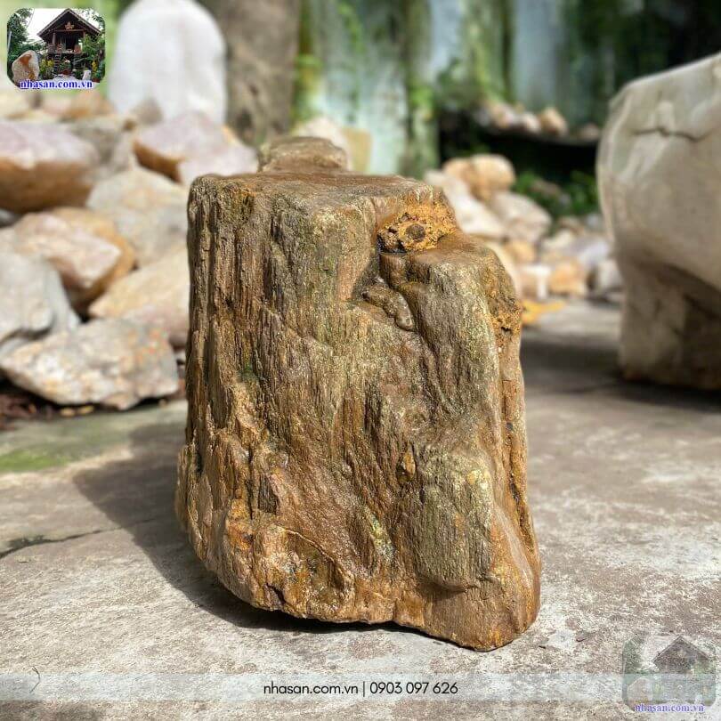 Khối gỗ hóa thạch thô HTT04 lộ rõ vân thớ cổ thụ phong hóa thời gian rất sinh động qua góc chụp nghiên Khối gỗ hóa thạch thô HTT04 lộ rõ vân thớ cổ thụ phong hóa thời gian rất sinh động qua góc chụp nghiên