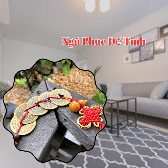 Treo Ngũ Phúc Đế Tinh ở cửa sổ hoặc đặt ở góc Tây Bắc Treo Ngũ Phúc Đế Tinh ở cửa sổ hoặc đặt ở góc Tây Bắc