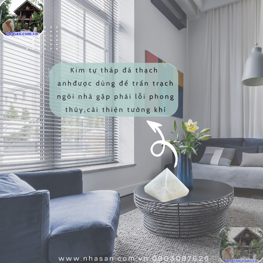 Kim tự tháp phong thủy giúp hóa giải sát khí, cải thiện tường khí rõ rệt Kim tự tháp phong thủy giúp hóa giải sát khí, cải thiện tường khí rõ rệt