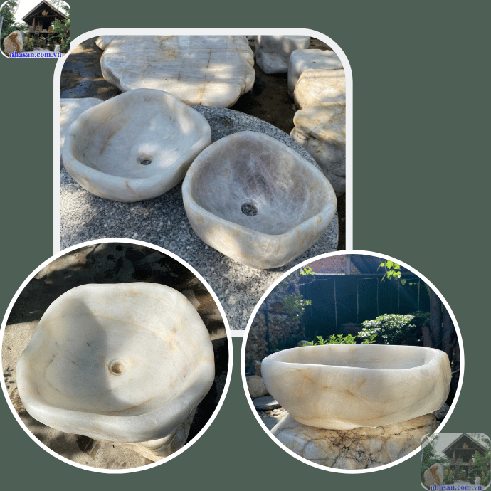 Đá thạch anh trắng và hồng là đá quý được ưa chuộng sử dụng Đá thạch anh trắng và hồng là đá quý được ưa chuộng sử dụng