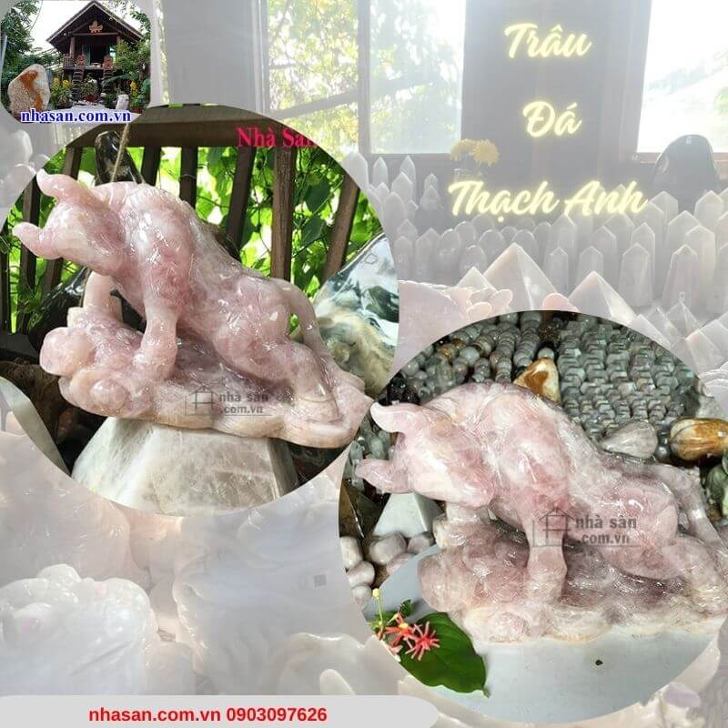 Trâu đá thạch anh - Biểu tượng của sự kiên nhẫn, phú quý Trâu đá thạch anh - Biểu tượng của sự kiên nhẫn, phú quý