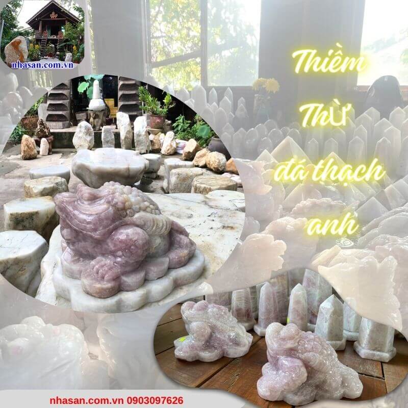 Các linh vật từ đá thạch anh thường được xem như biểu tượng của may mắn Các linh vật từ đá thạch anh thường được xem như biểu tượng của may mắn