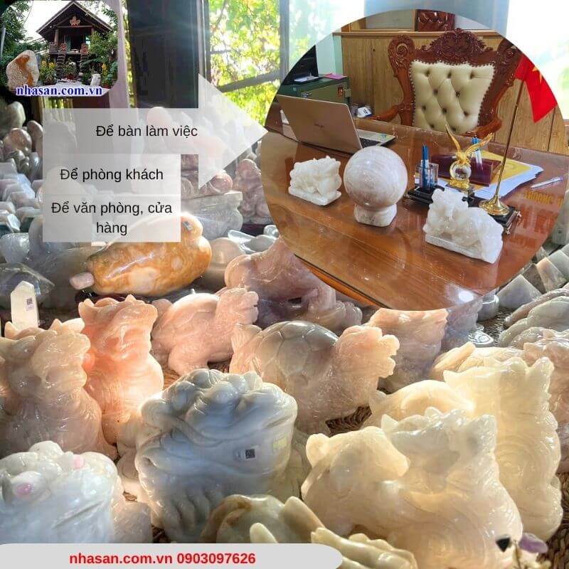 Linh vật đá thạch anh rất được doanh nhân ưa chuộng Linh vật đá thạch anh rất được doanh nhân ưa chuộng