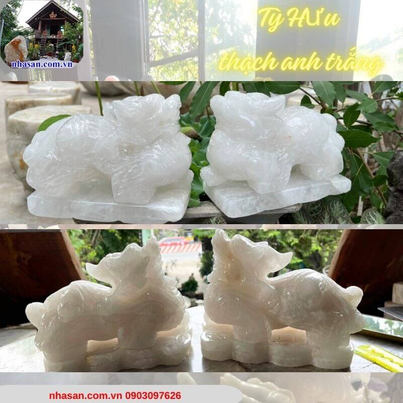 Tỳ hưu đá thạch anh - Biểu tượng của tiền tài, của cải Tỳ hưu đá thạch anh - Biểu tượng của tiền tài, của cải