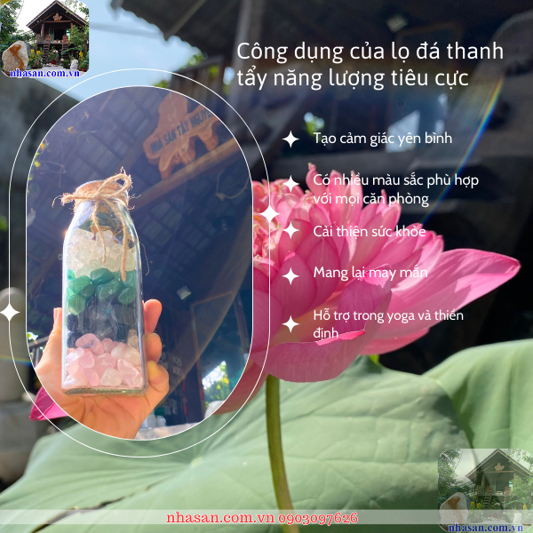 Lọ đá thanh tẩy chứa năng lượng đem đến nhiều công dụng tuyệt vời Lọ đá thanh tẩy chứa năng lượng đem đến nhiều công dụng tuyệt vời