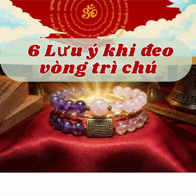 Nắm rõ các lưu ý khi đeo vòng trì chú giúp tăng năng lượng phong thủy Nắm rõ các lưu ý khi đeo vòng trì chú giúp tăng năng lượng phong thủy