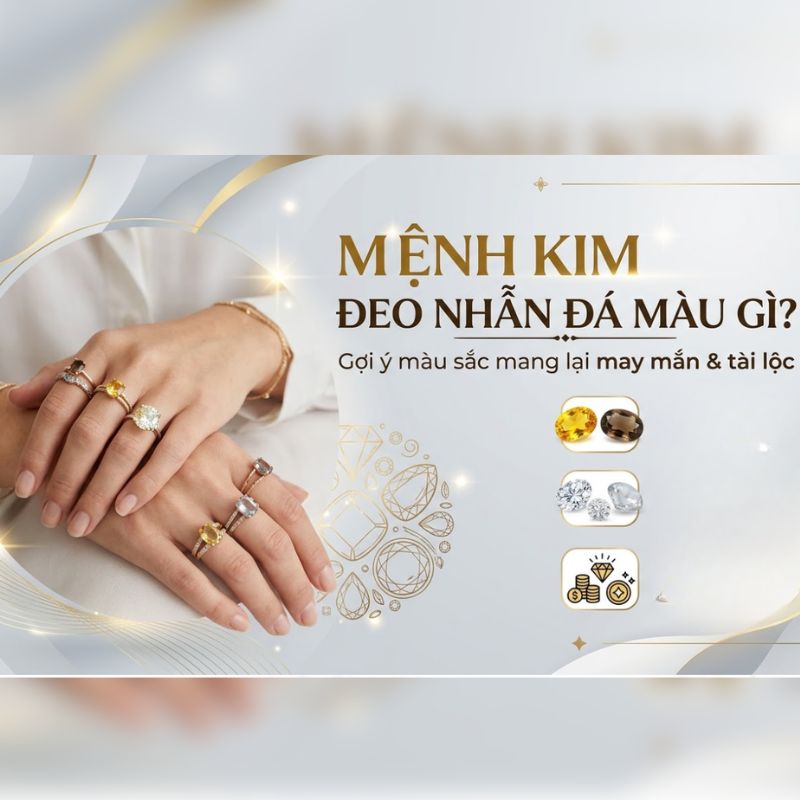 Mệnh Kim đeo nhẫn đá màu gì giúp đường công danh, tài lộc hanh thông? Mệnh Kim đeo nhẫn đá màu gì giúp đường công danh, tài lộc hanh thông?