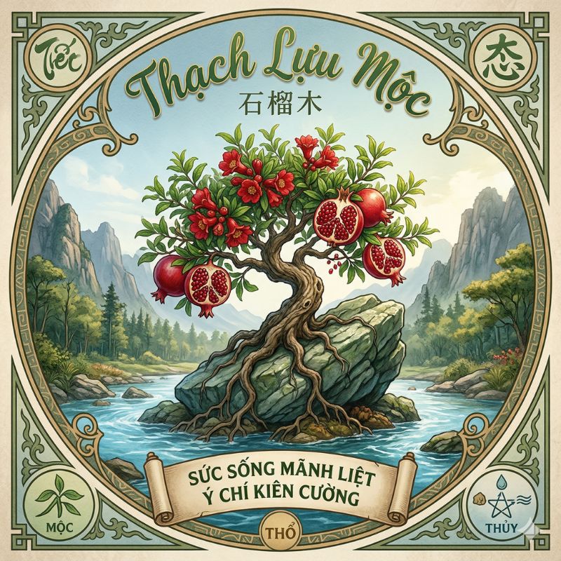 Mệnh Thạch Lựu Mộc được hiểu nôm na là 'cây lựu mọc trên đá' Mệnh Thạch Lựu Mộc được hiểu nôm na là 'cây lựu mọc trên đá'