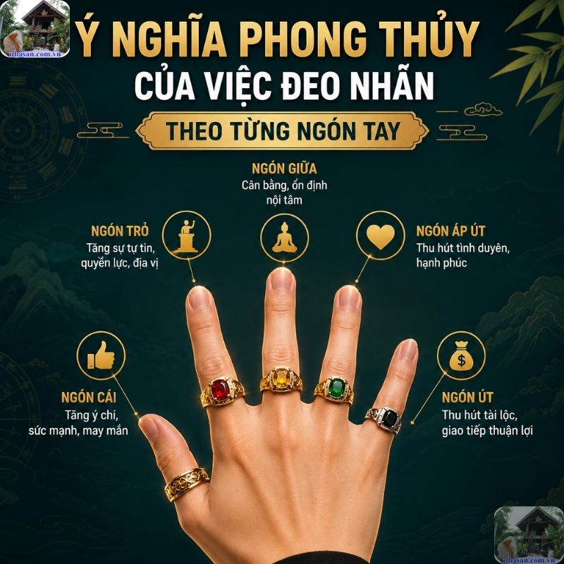 Theo nhân tướng học, mỗi ngón tay trên bàn tay con người đều đại diện cho một hành trong Ngũ hành Theo nhân tướng học, mỗi ngón tay trên bàn tay con người đều đại diện cho một hành trong Ngũ hành