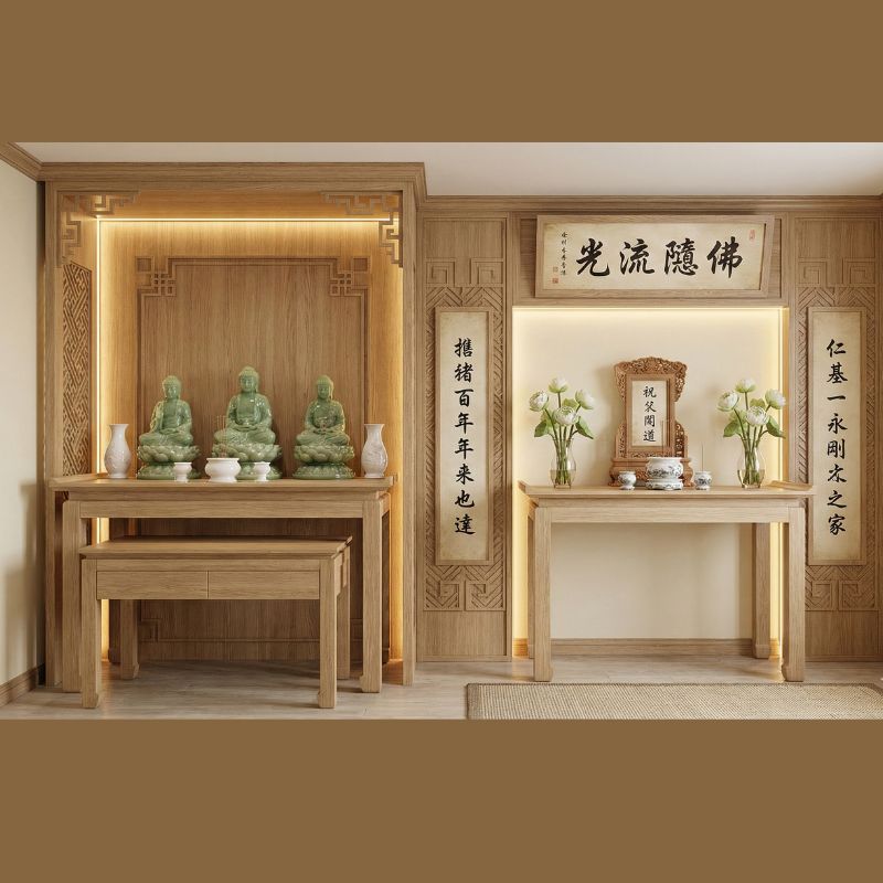 Nguyên tắc đặt bàn thờ Phật và gia tiên đó là cần chú ý vị trí đặt phù hợp Nguyên tắc đặt bàn thờ Phật và gia tiên đó là cần chú ý vị trí đặt phù hợp