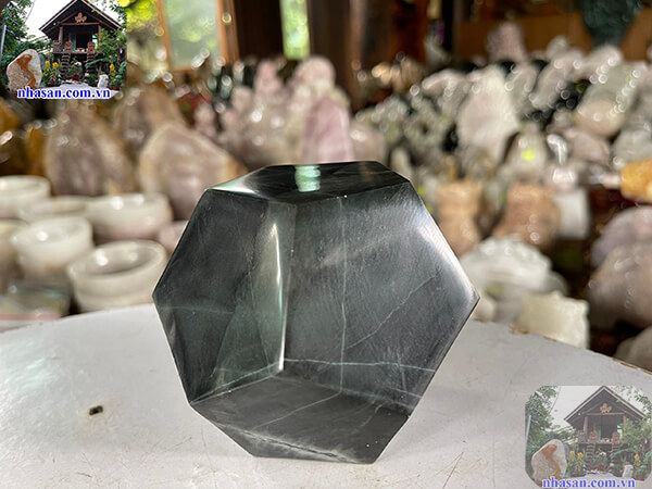 Quả cầu 12 mặt đá canxedon tự nhiên Quả cầu 12 mặt đá canxedon tự nhiên