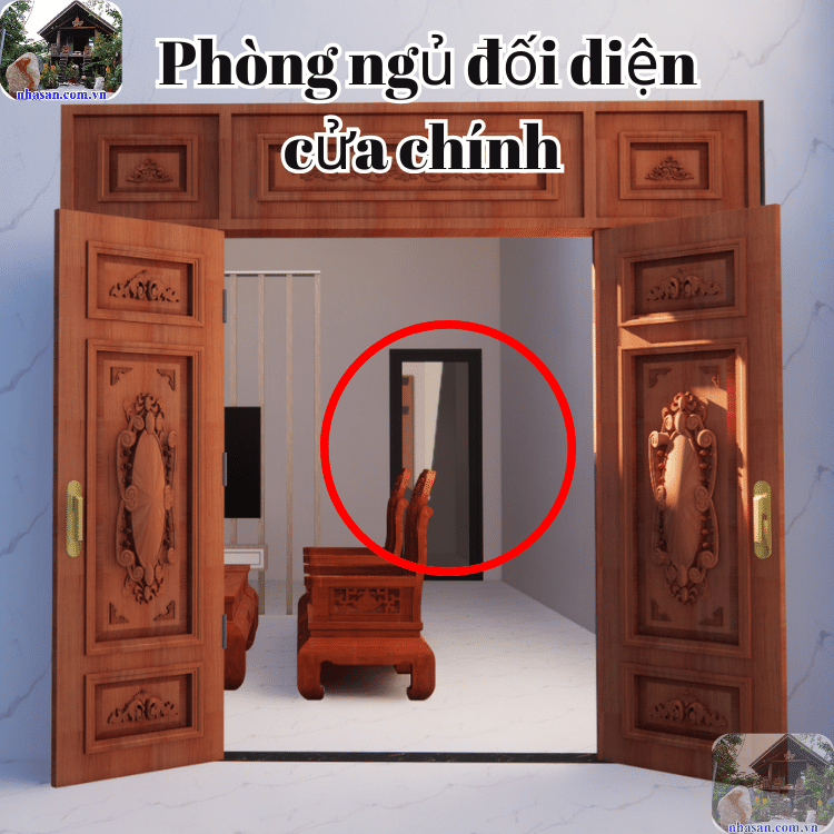 Kiêng kỵ cửa phòng ngủ đối diện với cửa chính nhà ở Kiêng kỵ cửa phòng ngủ đối diện với cửa chính nhà ở