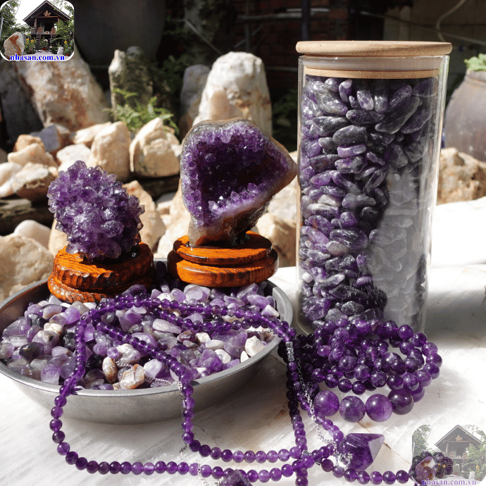 Có nhiều cách để phân biệt đá thạch anh tím thật giả Có nhiều cách để phân biệt đá thạch anh tím thật giả