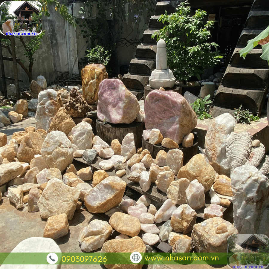 Phôi đá thạch anh là những viên đá thạch anh thô Phôi đá thạch anh là những viên đá thạch anh thô