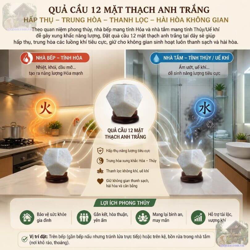 Quả cầu 12 mặt đá thạch anh ứng dụng trong nhiều không gian nhà ở Quả cầu 12 mặt đá thạch anh ứng dụng trong nhiều không gian nhà ở