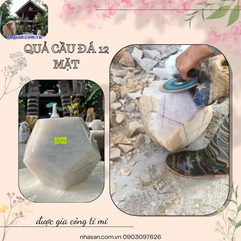 Quả cầu đá 12 mặt được gọi nhiều cách như thập nhị giác, đá đa giác đều, đá 12 mặt Quả cầu đá 12 mặt được gọi nhiều cách như thập nhị giác, đá đa giác đều, đá 12 mặt