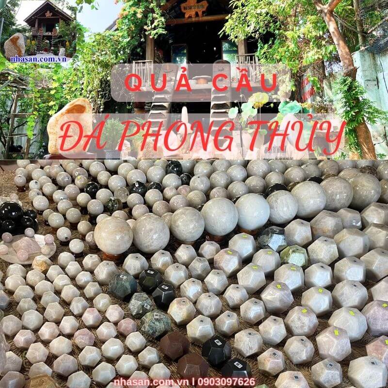 Quả cầu đá phong thủy được làm từ những loại đá quý hiếm Quả cầu đá phong thủy được làm từ những loại đá quý hiếm