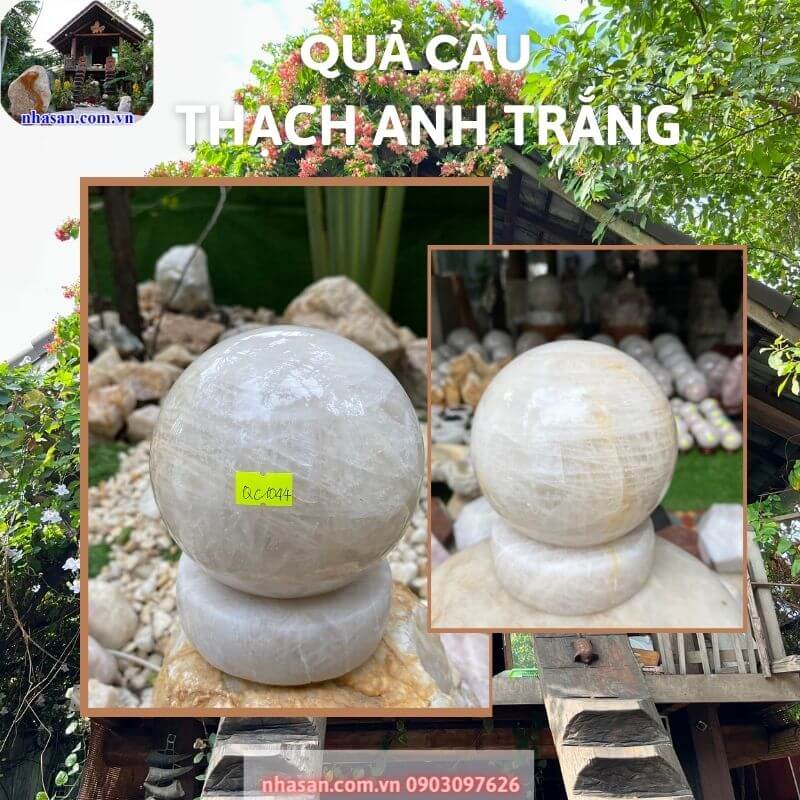 Giá quả cầu đá thạch anh trắng tùy thuộc vào đặc tính đá Giá quả cầu đá thạch anh trắng tùy thuộc vào đặc tính đá