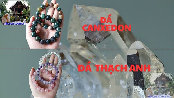 Đá canxedon và thạch anh là hai loại đá bán quý trong tự nhiên Đá canxedon và thạch anh là hai loại đá bán quý trong tự nhiên