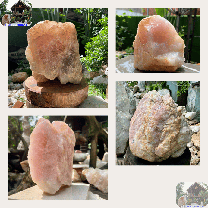 Đá thạch anh hồng là viên đá bán quý có màu sắc từ hồng nhẹ nhàng Đá thạch anh hồng là viên đá bán quý có màu sắc từ hồng nhẹ nhàng