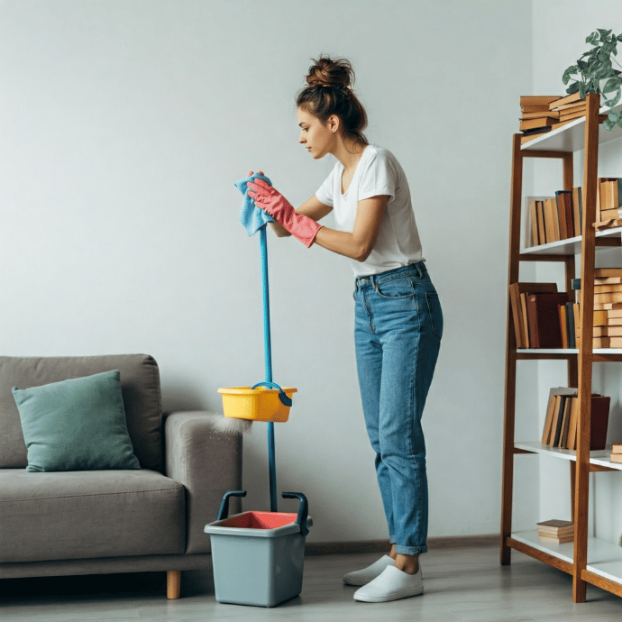 Dọn dẹp nhà cửa cũng được xem là phương pháp tẩy uế đơn giản Dọn dẹp nhà cửa cũng được xem là phương pháp tẩy uế đơn giản