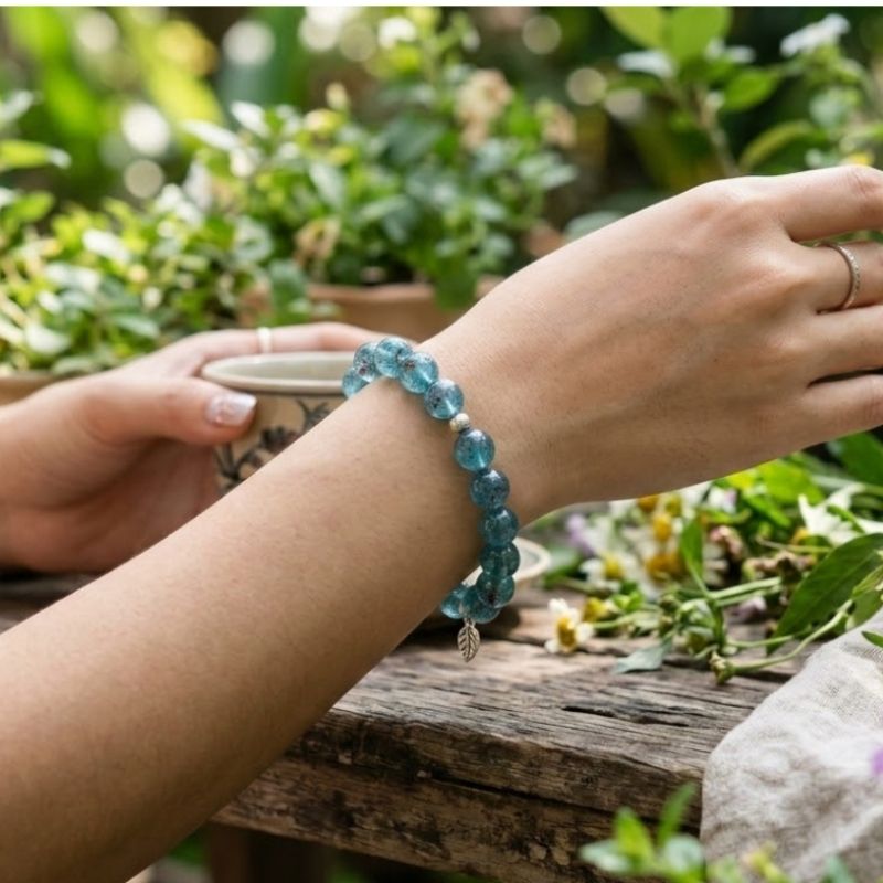 Vòng thạch anh dâu tây xanh (ảnh mang tính chất minh hoạ)