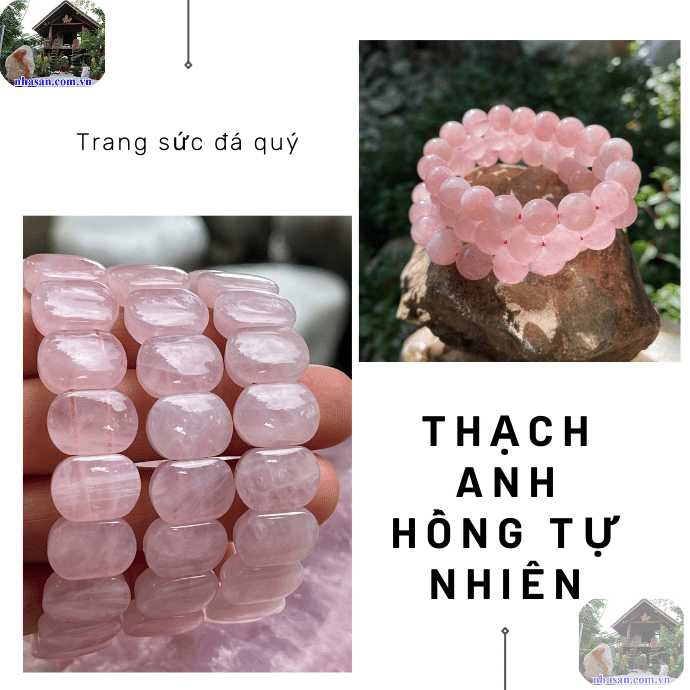 Có thể kết hợp thạch anh hồng với các màu sắc khác  Có thể kết hợp thạch anh hồng với các màu sắc khác