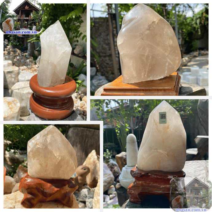 Trụ tinh thể thạch anh ám khói tự nhiên đặt phòng khách, bàn làm việc Trụ tinh thể thạch anh ám khói tự nhiên đặt phòng khách, bàn làm việc