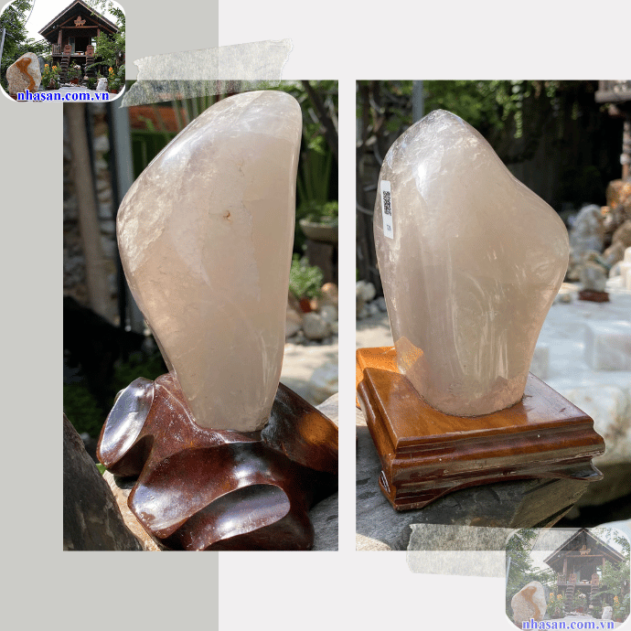 Thạch anh khói tự nhiên khi cầm lên tay sẽ rất mát Thạch anh khói tự nhiên khi cầm lên tay sẽ rất mát