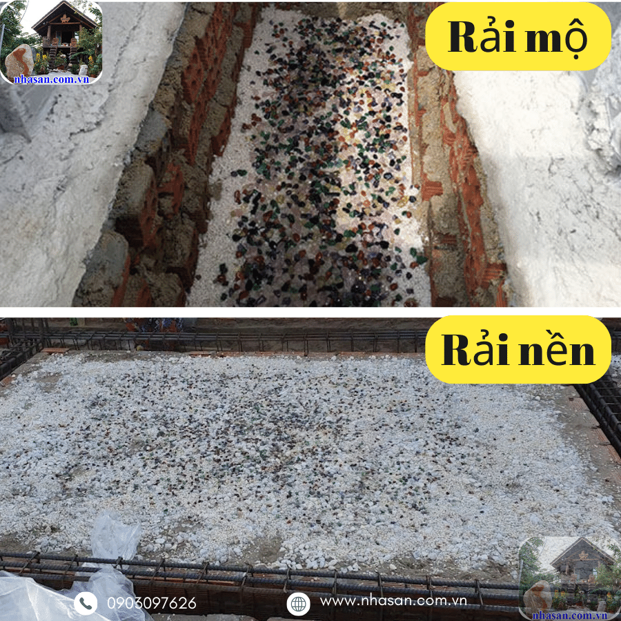 Đá thạch anh trắng cũng được ứng dụng trong rải mộ phần Đá thạch anh trắng cũng được ứng dụng trong rải mộ phần