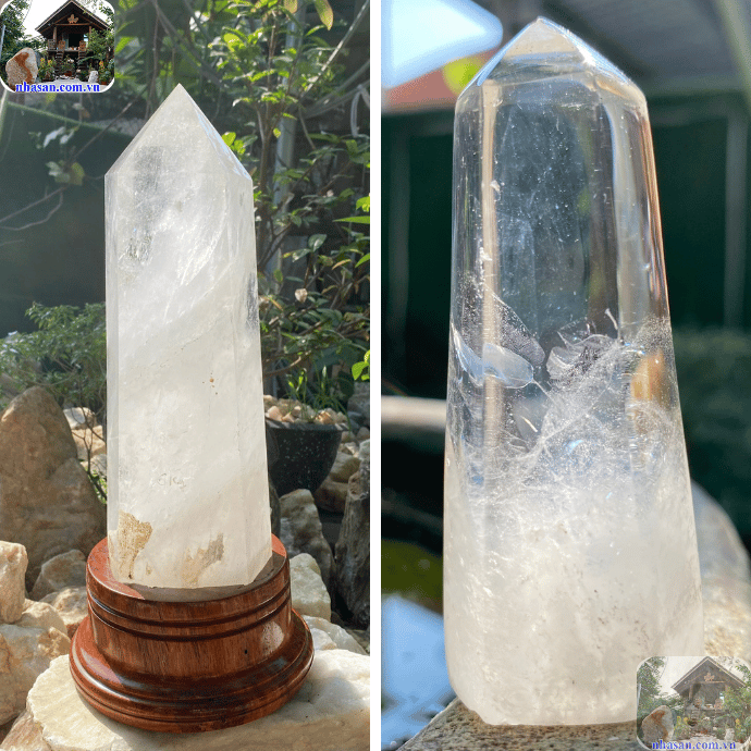 Đá thạch anh trắng trong suốt là biểu tượng của sự tinh khiết Đá thạch anh trắng trong suốt là biểu tượng của sự tinh khiết