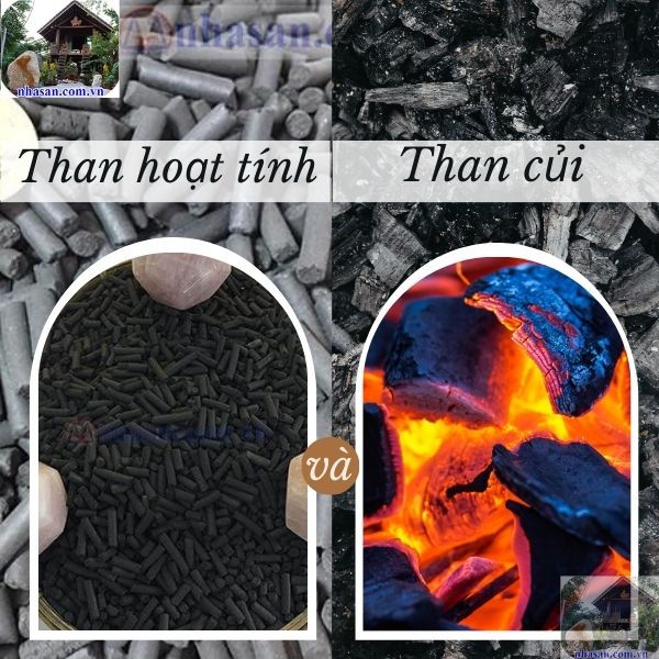 Than hoạt tính và than củi có sự tương đồng về màu sắc Than hoạt tính và than củi có sự tương đồng về màu sắc