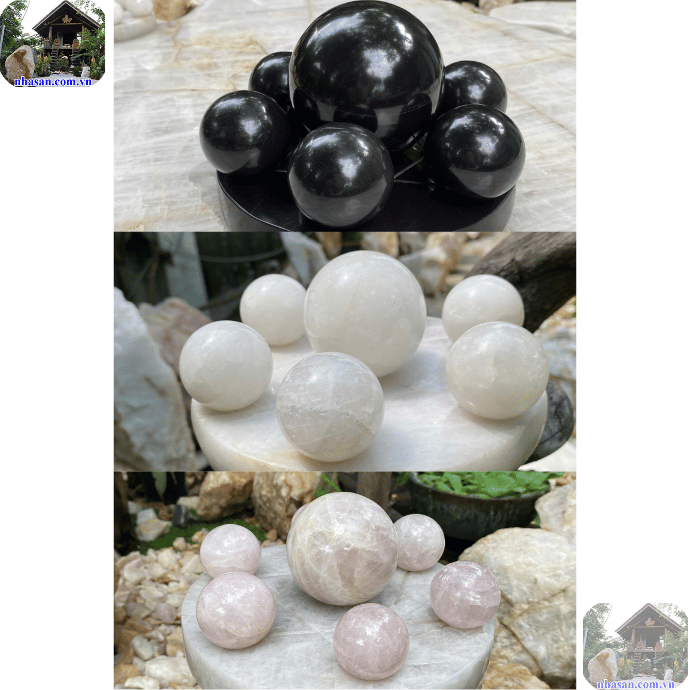 Thất tinh trận thường được chế tác từ các loại đá phong thủy Thất tinh trận thường được chế tác từ các loại đá phong thủy