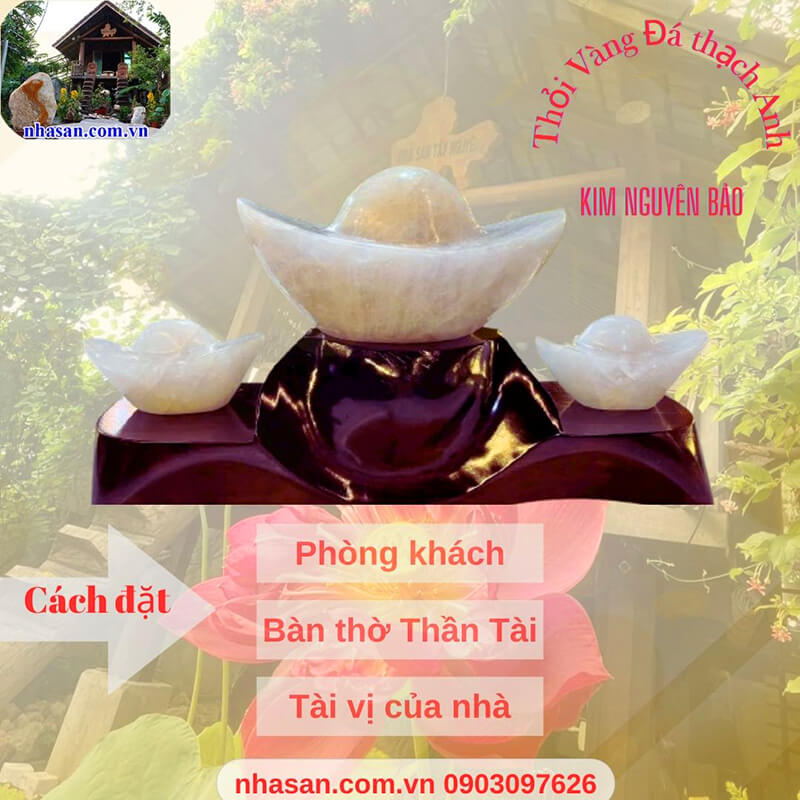 Thỏi vàng kim nguyên bảo là vật phẩm tượng trưng cho tiền tài, của cải Thỏi vàng kim nguyên bảo là vật phẩm tượng trưng cho tiền tài, của cải