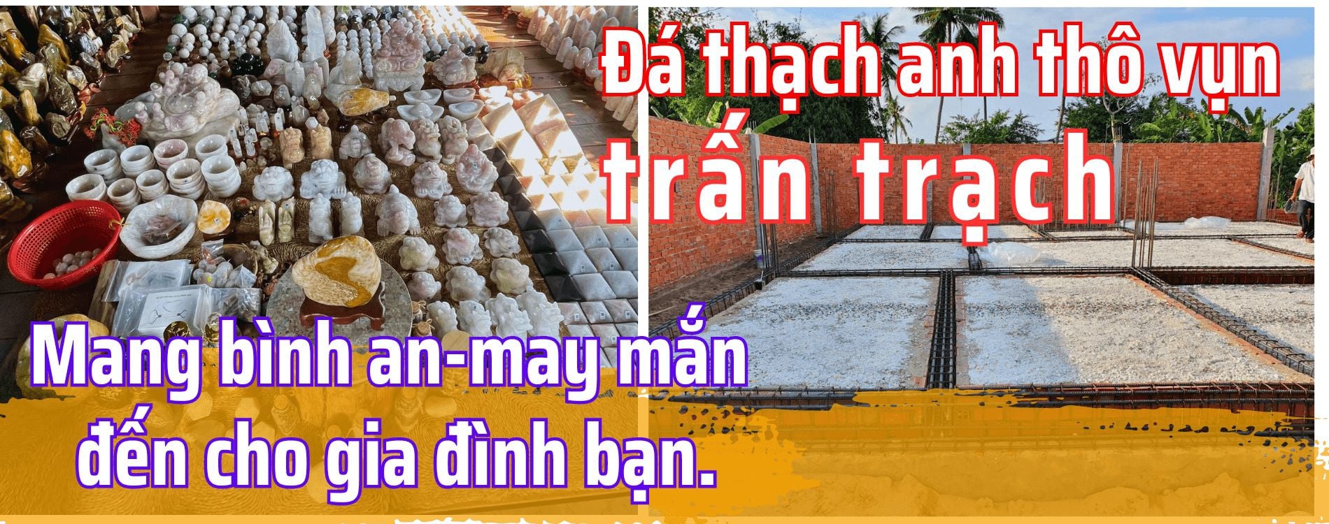 Nhà Sàn Tây Nguyên chuyên cung cấp đá thạch anh thô vụn trấn trạch